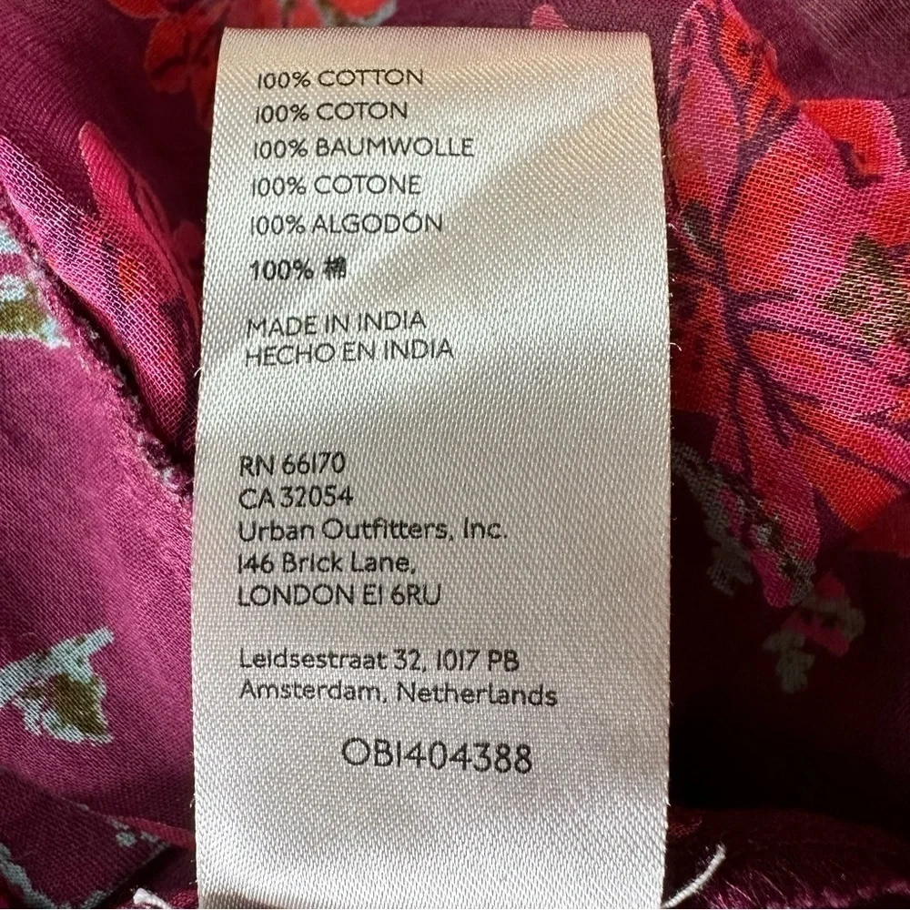 Free People Amanda Ruffle Long Sleeve Top Women's Size Large